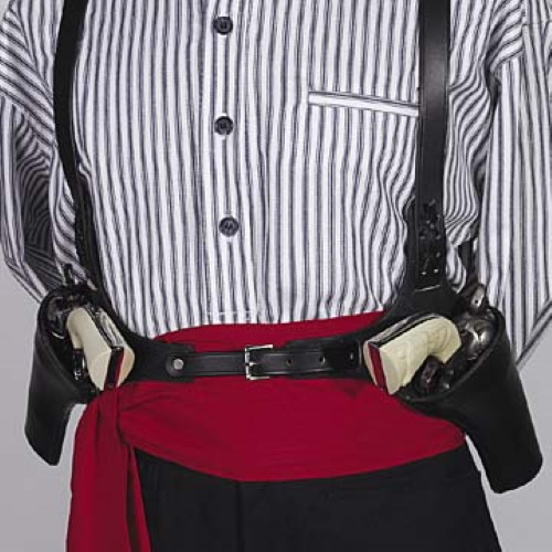 (image for) Western Double Huckleberry Shoulder Holsters